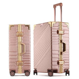 Unisex Retro Style Rolling Luggage