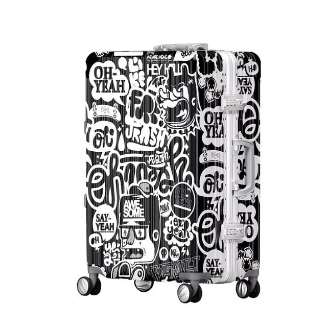 Graffiti Personality Rolling Luggage