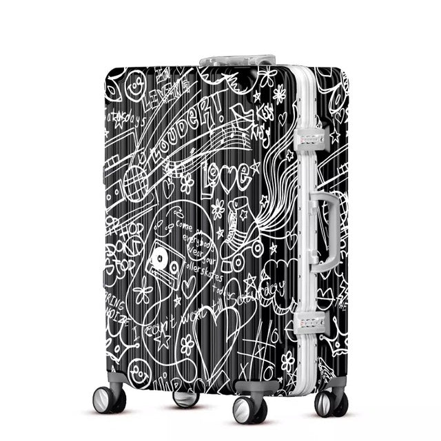 Graffiti Personality Rolling Luggage