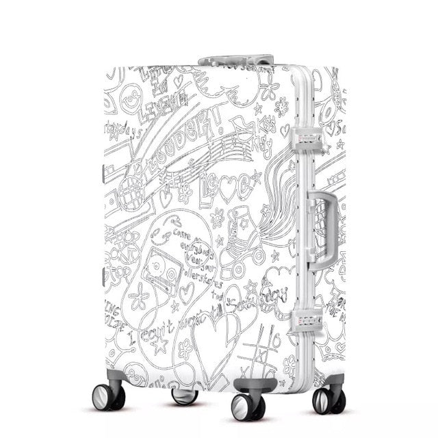 Graffiti Personality Rolling Luggage