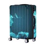 Unisex Geometric Starry Printing Rolling Luggage