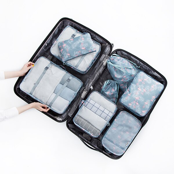 8pcs/set Family Travel Clothes Bags