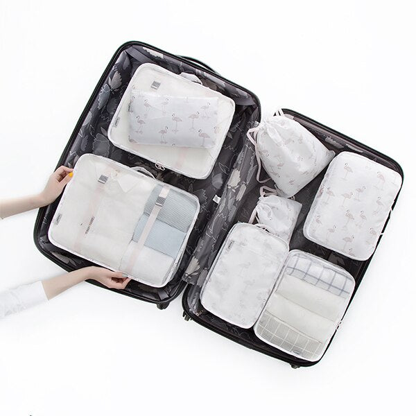 8pcs/set Family Travel Clothes Bags