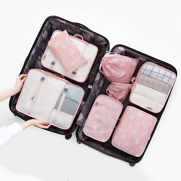 8pcs/set Family Travel Clothes Bags