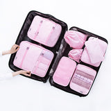 8pcs/set Family Travel Clothes Bags