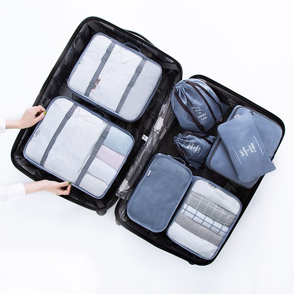 8pcs/set Family Travel Clothes Bags