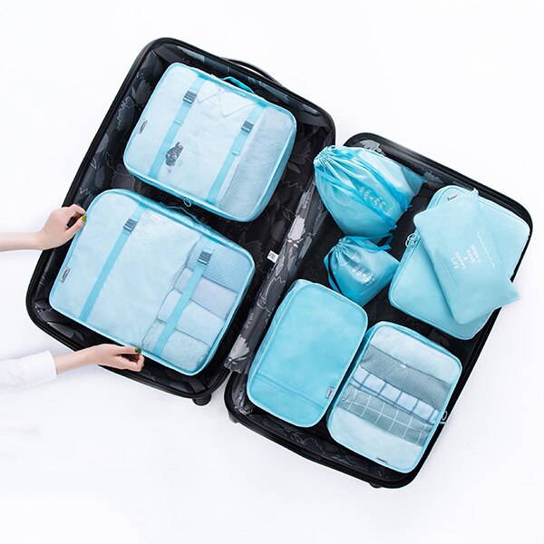 8pcs/set Family Travel Clothes Bags