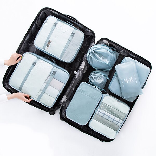 8pcs/set Family Travel Clothes Bags